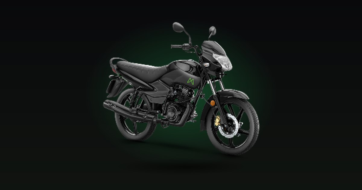 Moto Mottu sobre fundo escuro com o brilho verde da marca