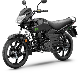 Moto Mottu Sport preta vista de frente